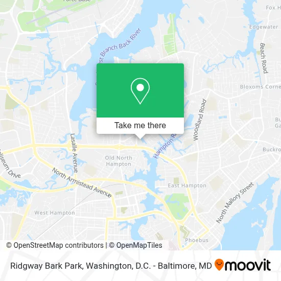 Ridgway Bark Park map