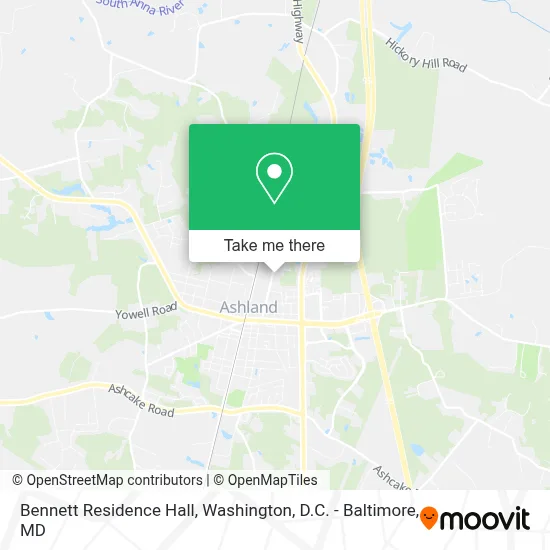 Bennett Residence Hall map