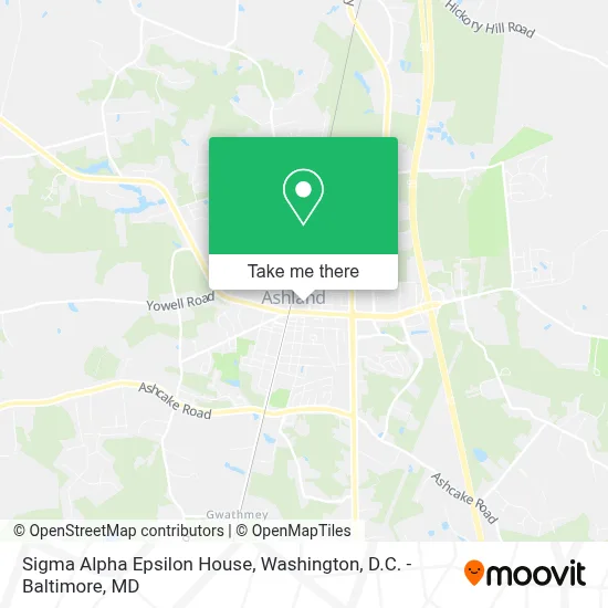 Sigma Alpha Epsilon House map