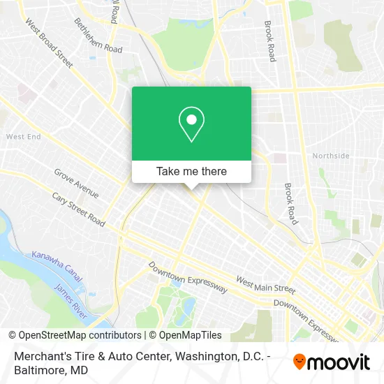Merchant's Tire & Auto Center map