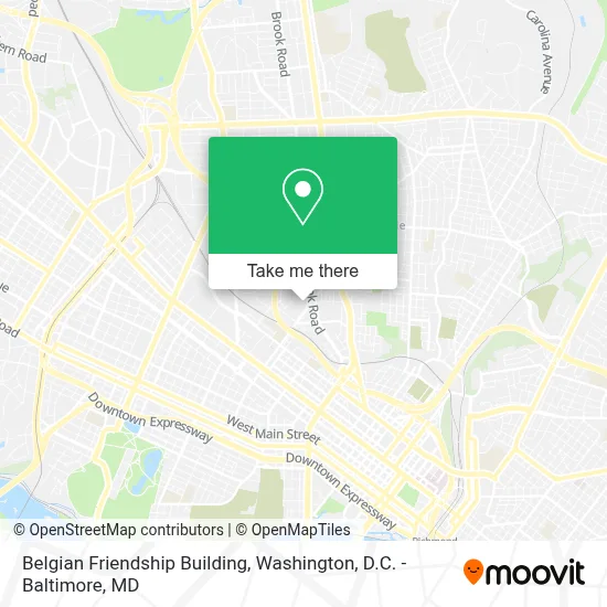 Belgian Friendship Building map