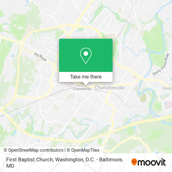First Baptist Church map