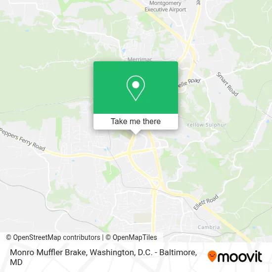 Monro Muffler Brake map