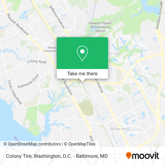 Colony Tire map