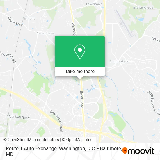 Route 1 Auto Exchange map