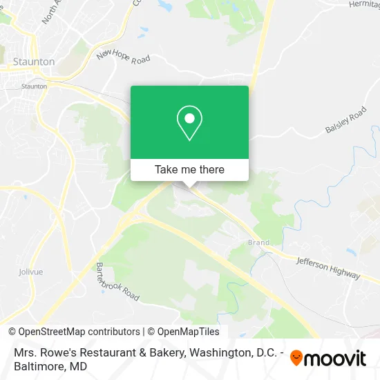 Mrs. Rowe's Restaurant & Bakery map