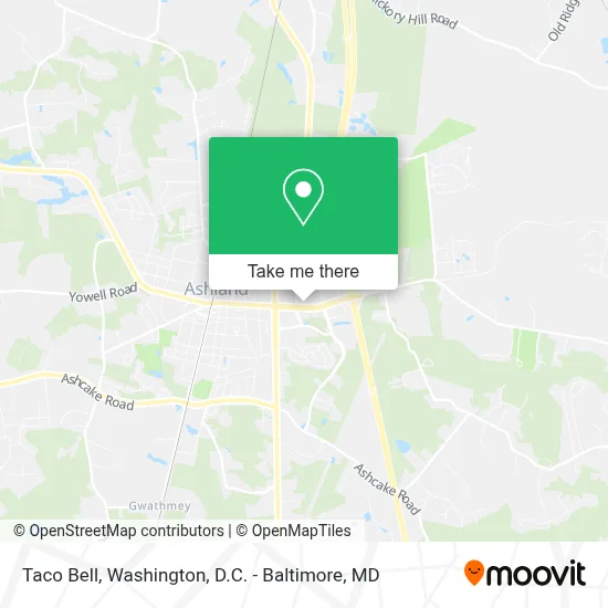 Taco Bell map