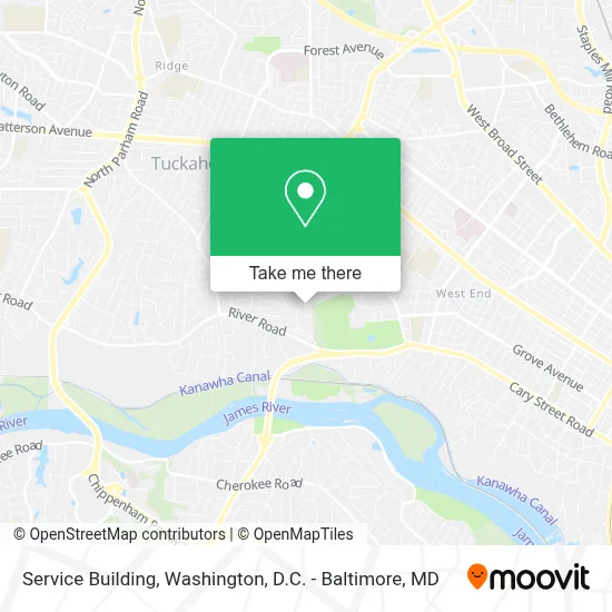Service Building map
