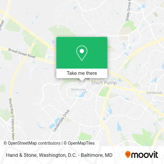 Hand & Stone map