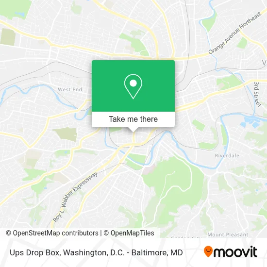 Ups Drop Box map