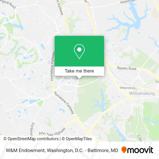W&M Endowment map