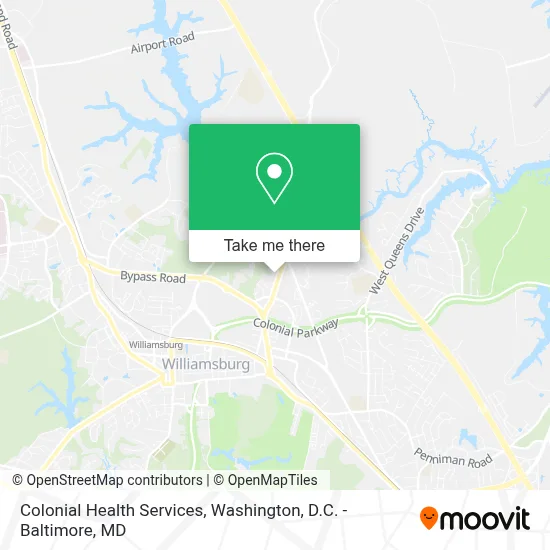 Colonial Health Services map