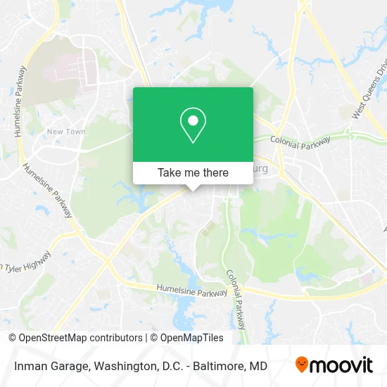Inman Garage map