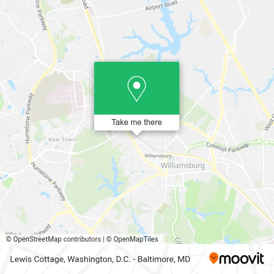 Lewis Cottage map