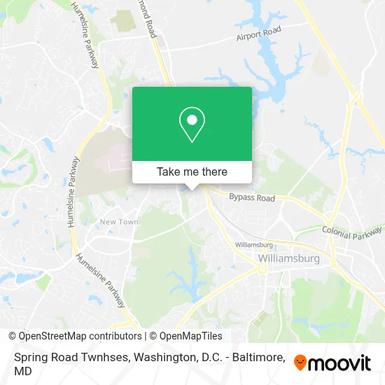 Spring Road Twnhses map