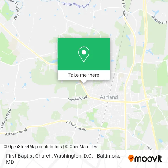 First Baptist Church map