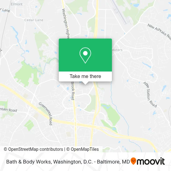 Bath & Body Works map