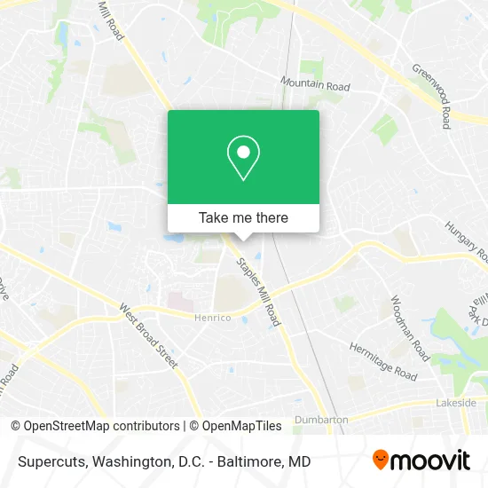 Supercuts map