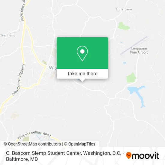 C. Bascom Slemp Student Canter map