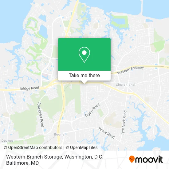 Western Branch Storage map