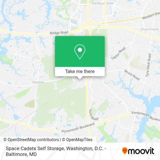 Space Cadets Self Storage map