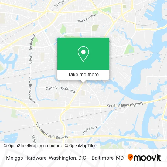 Meiggs Hardware map