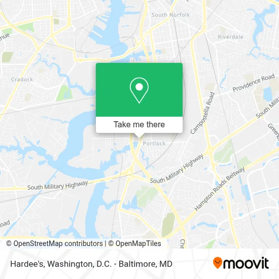 Hardee's map