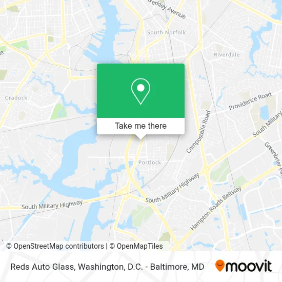 Reds Auto Glass map