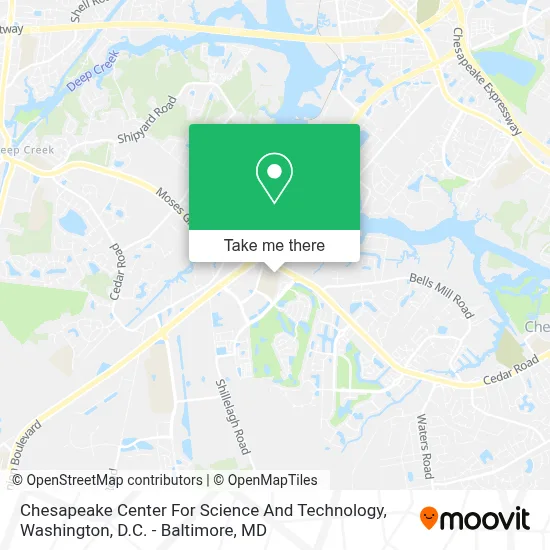 Chesapeake Center For Science And Technology map