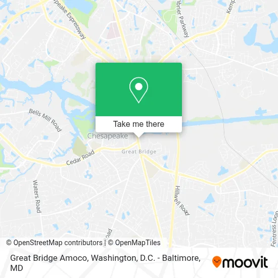 Great Bridge Amoco map