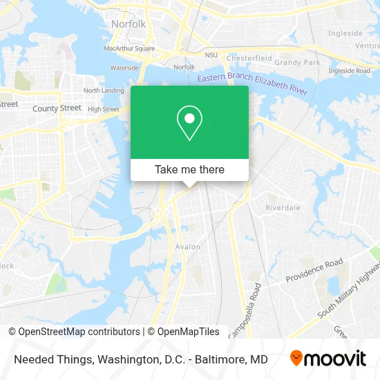 Needed Things map