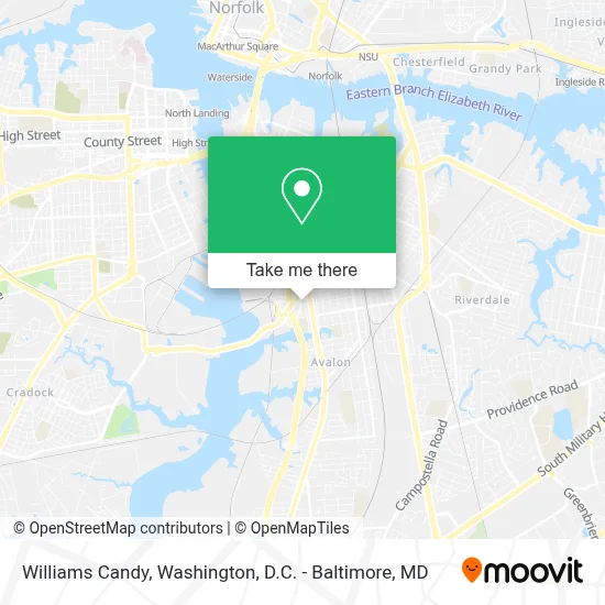Williams Candy map