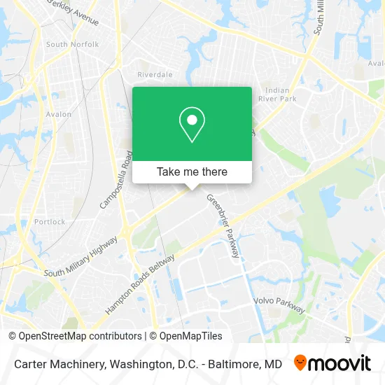 Carter Machinery map