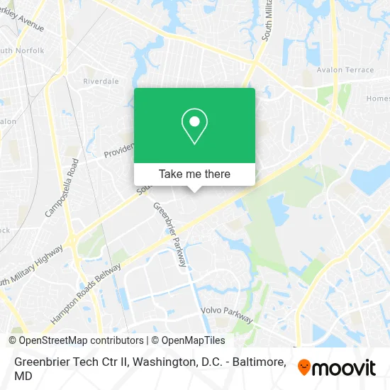 Greenbrier Tech Ctr II map