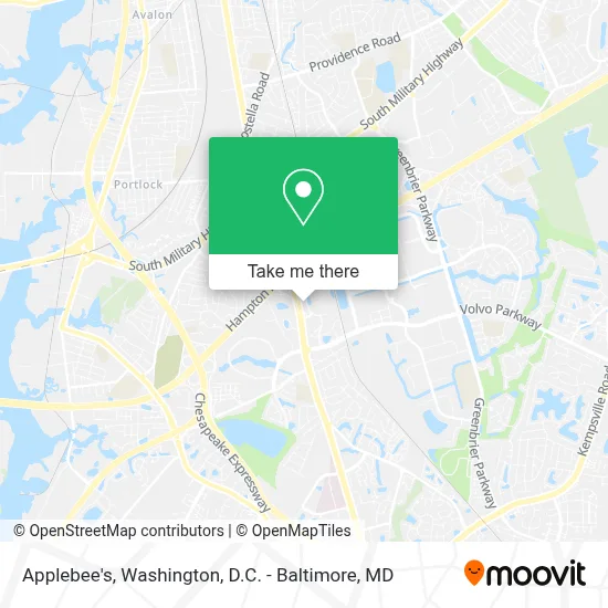 Applebee's map