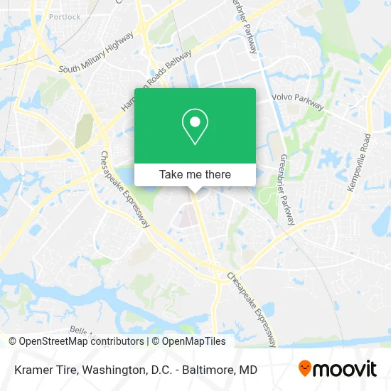 Kramer Tire map