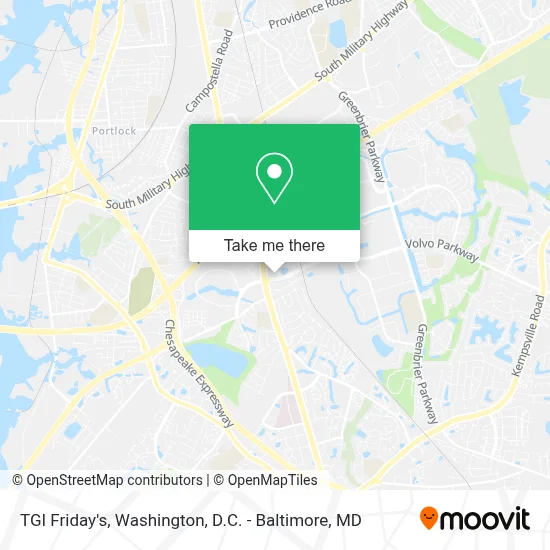Tgi Friday's map