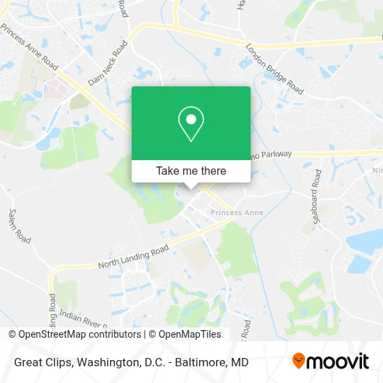 Great Clips map