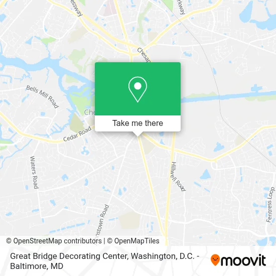 Great Bridge Decorating Center map