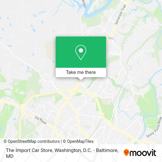 The Import Car Store map