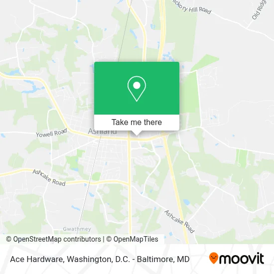 Ace Hardware map
