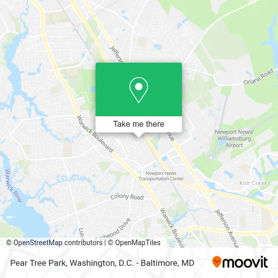 Pear Tree Park map