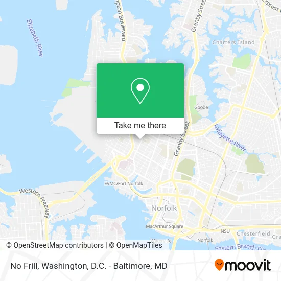 No Frill map