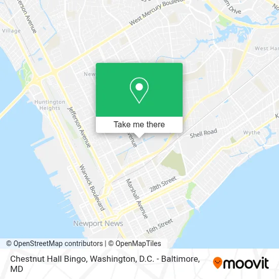 Chestnut Hall Bingo map