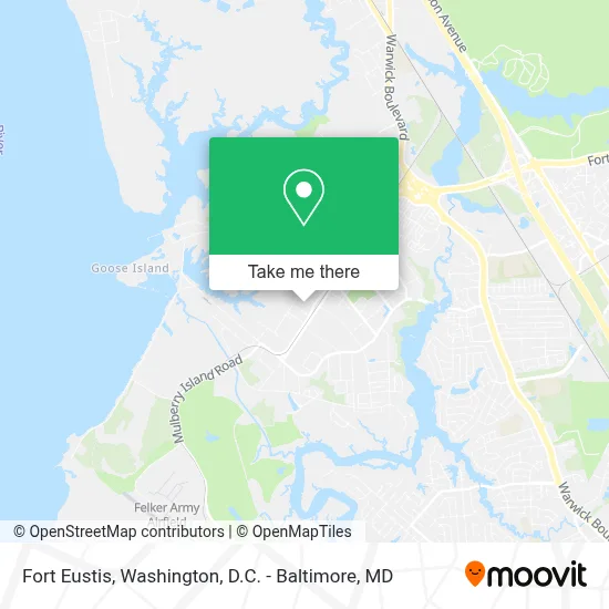 Fort Eustis map