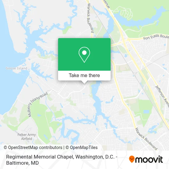 Regimental Memorial Chapel map