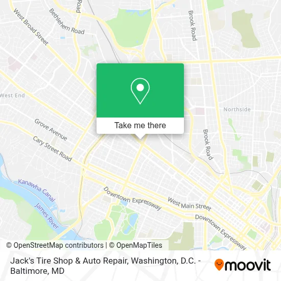 Jack's Tire Shop & Auto Repair map