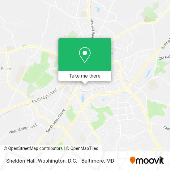 Sheldon Hall map