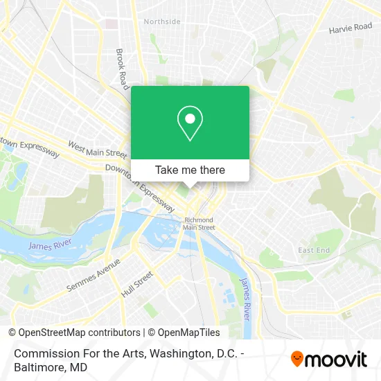 Commission For the Arts map