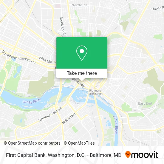 First Capital Bank map